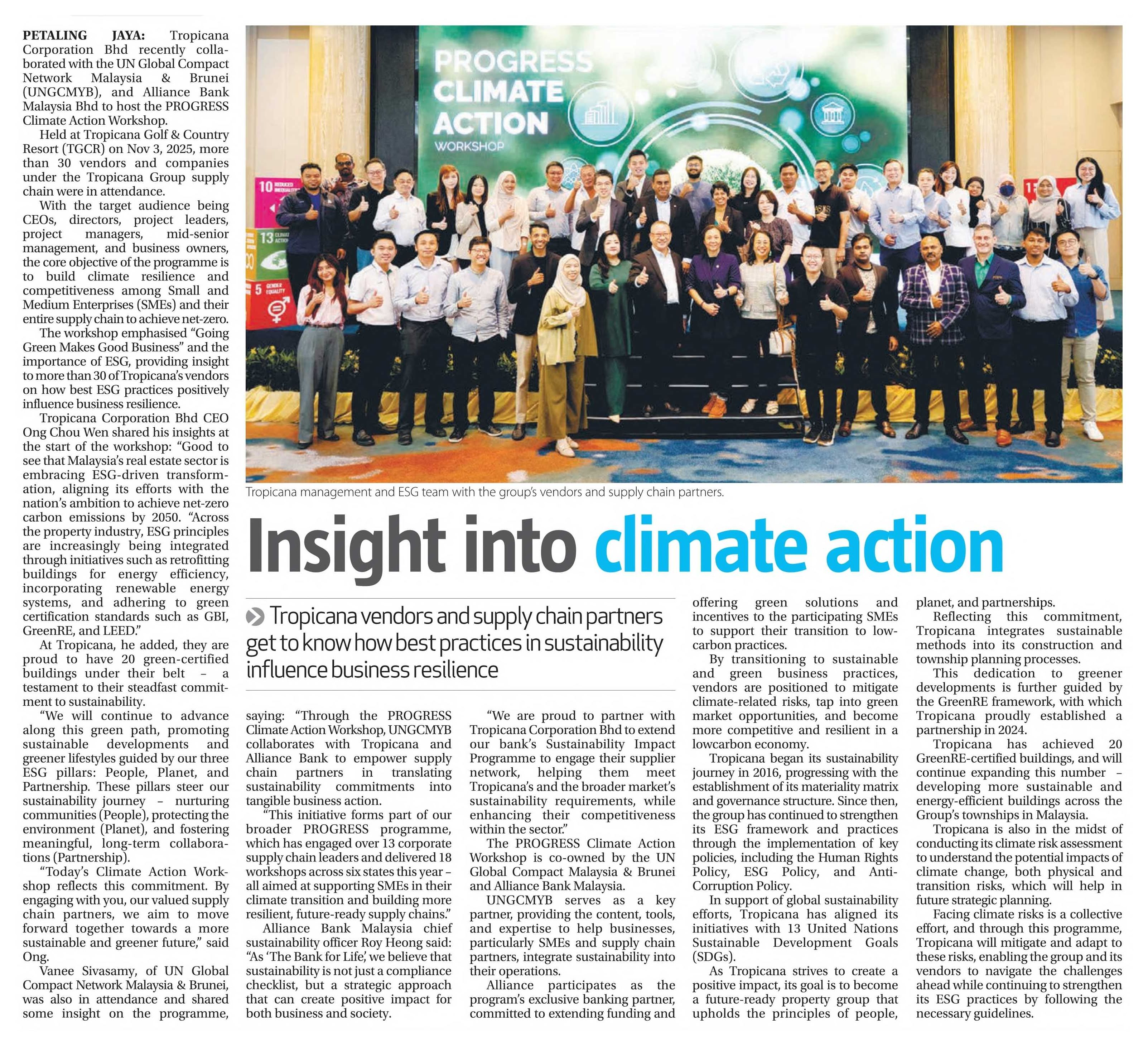 2025-12-17 The Sun - Insight into climate action