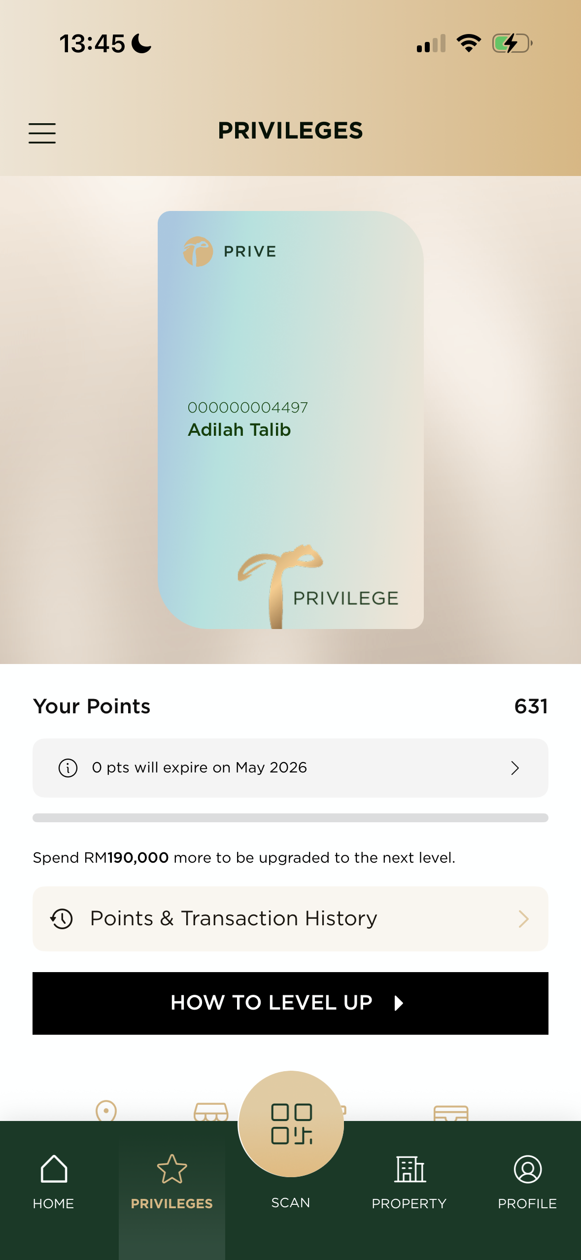 New App 3 - T Privileges