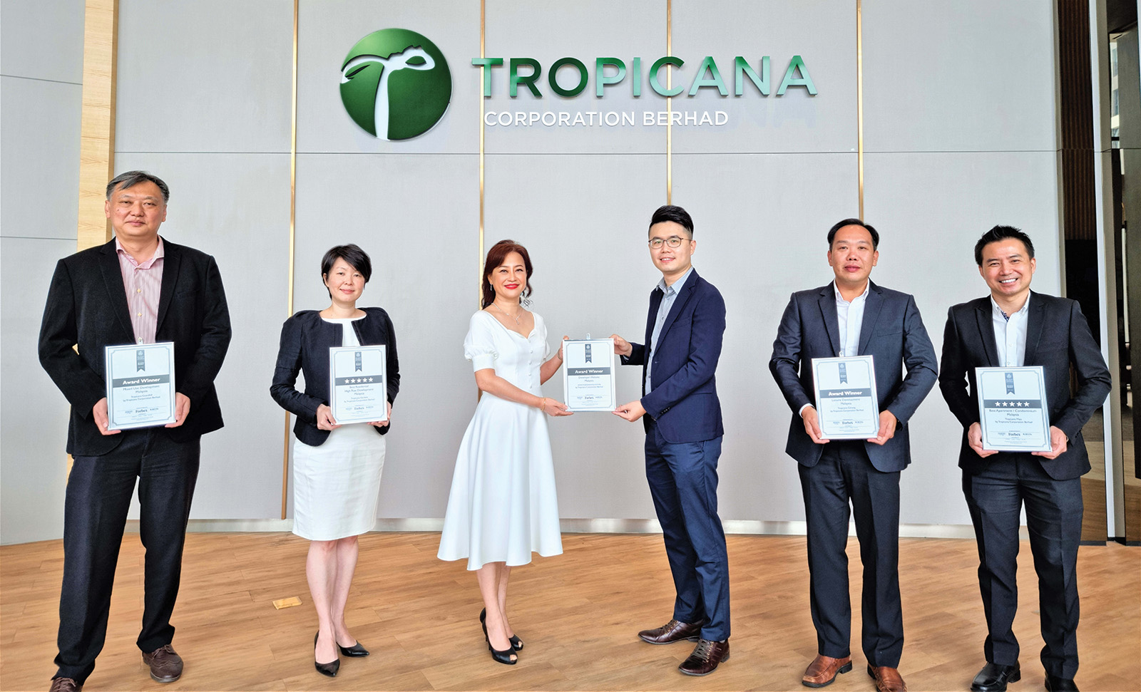 Tropicana Prestigious Award